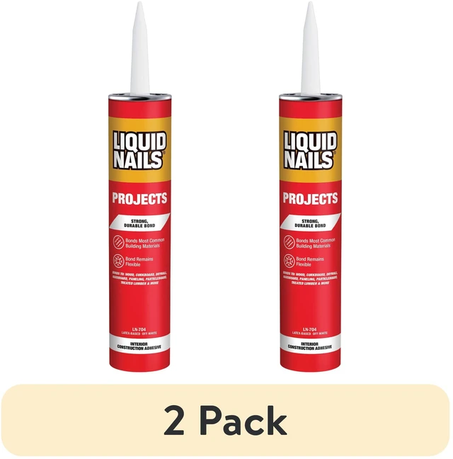 Main image of (2 pack) Liquid Nails 10 oz Interior Projects Latex Construction Adhesive Tan