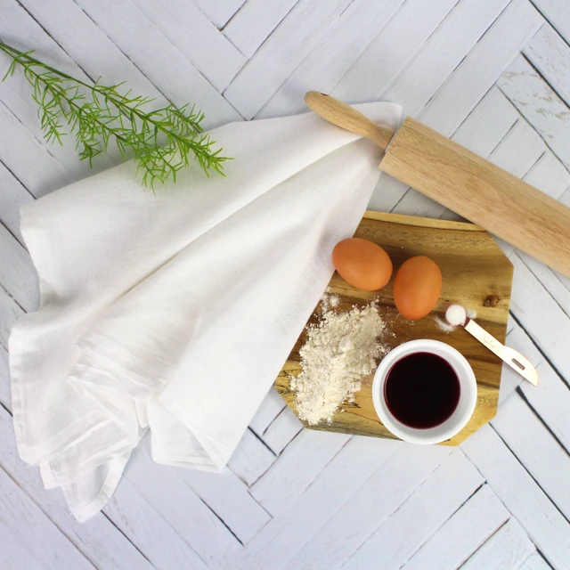 Alt view image 3 of 5 - Mainstays 5 Pack Flour Sack Kitchen Towel Set, White