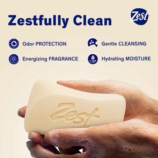 Alt view image 6 of 6 - Zest Cocoa Butter & Shea Bar Soap, for All Skin Types, 4 oz, 8 Bars
