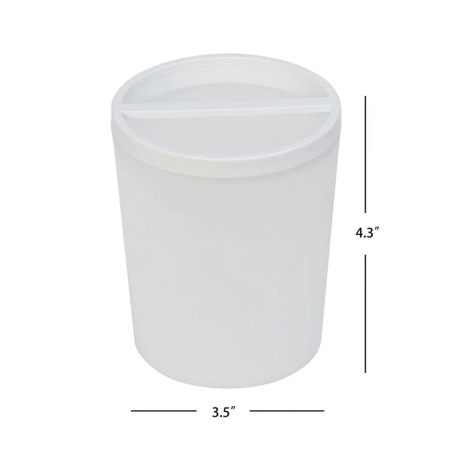 Alt view image 7 of 7 - Mainstays Frosted White Plastic Toothbrush Holder