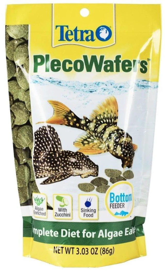 Main image of Tetra PlecoWafers, Nutritionally Balanced Fish Food for Algae Eaters, 3.03 oz.