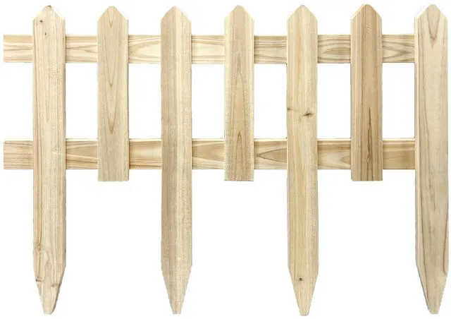 Main image of Expert Gardener Wood Picket Garden Border Edging, 17 in H x 23.6 in W
