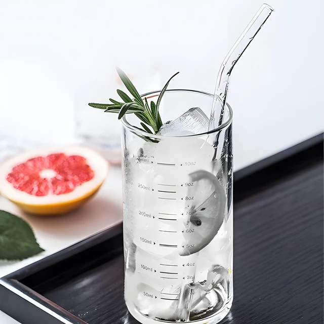 Alt view image 4 of 6 - Better Homes and Gardens Clear Borosilicate Glass Straws 4 Pack with Cleaning Brush