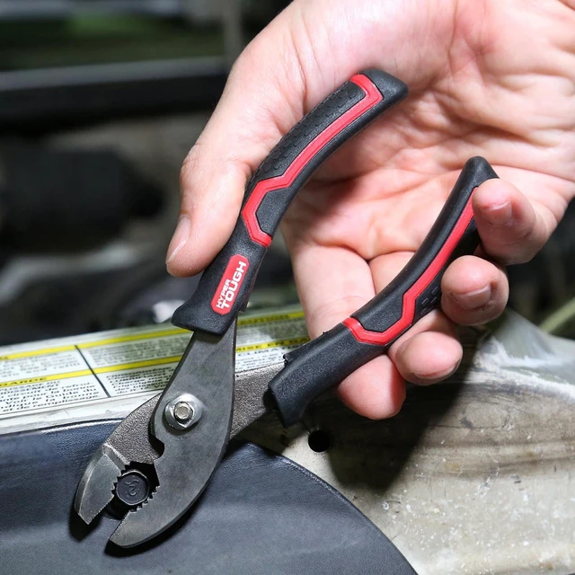 Alt view image 5 of 6 - Hyper Tough 6-Inch Slip Joint Pliers with Soft-Grip Handles