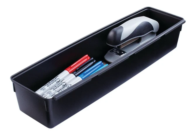 Alt view image 4 of 5 - Rubbermaid, Drawer Organizer, Black, 3" x 15"