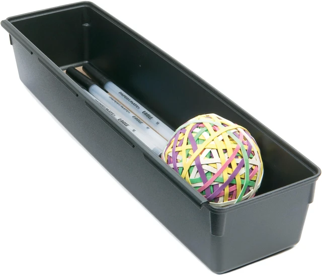 Alt view image 3 of 5 - Rubbermaid, Drawer Organizer, Black, 3" x 15"