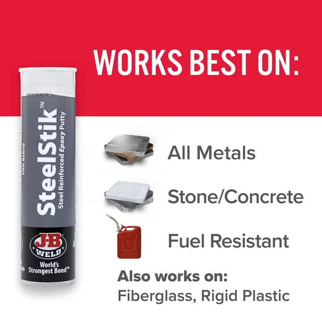 Alt view image 3 of 5 - J-B Weld SteelStik Epoxy Putty 2 oz Gray