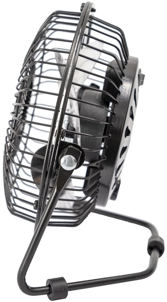 Alt view image 4 of 6 - Mainstays 4 in Metal USB-Powered Tiltable Personal Desk Fan, Black