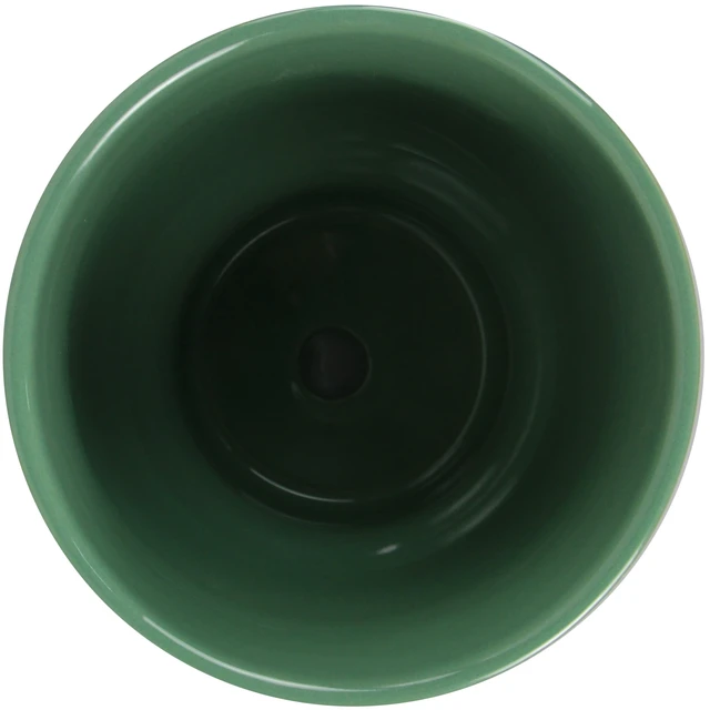 Alt view image 3 of 6 - Mainstays Petra 6 in Round Green Ceramic Planter