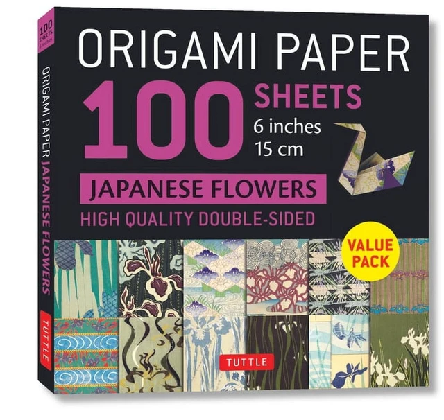 Main image of Origami Paper 100 Sheets Japanese Flowers 6 (15 CM) (Other)