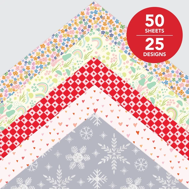 Alt view image 5 of 7 - Roobee by Mara Mi Multicolor All Seasons Paper Pad 12" x 12" - 24 lb/110 GSM, 50 Sheets