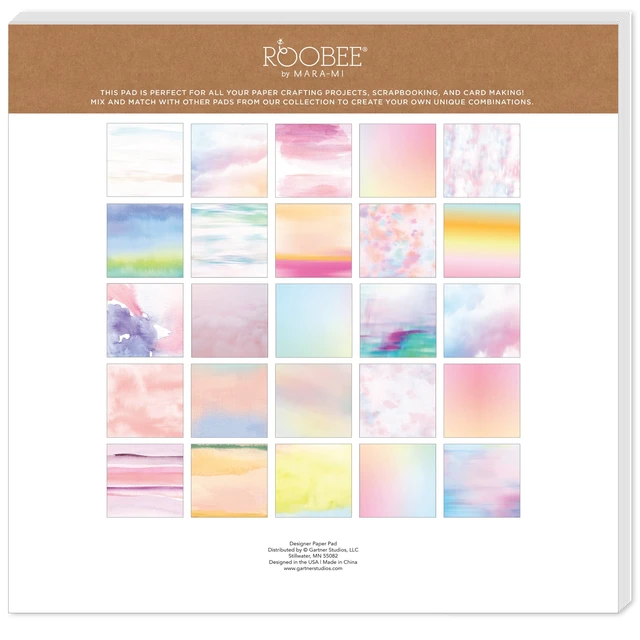 Alt view image 4 of 7 - Roobee by Mara Mi Ombre Scrapbook Paper 12" x 12" - 24 lb/ 110 GSM, 50 sheets