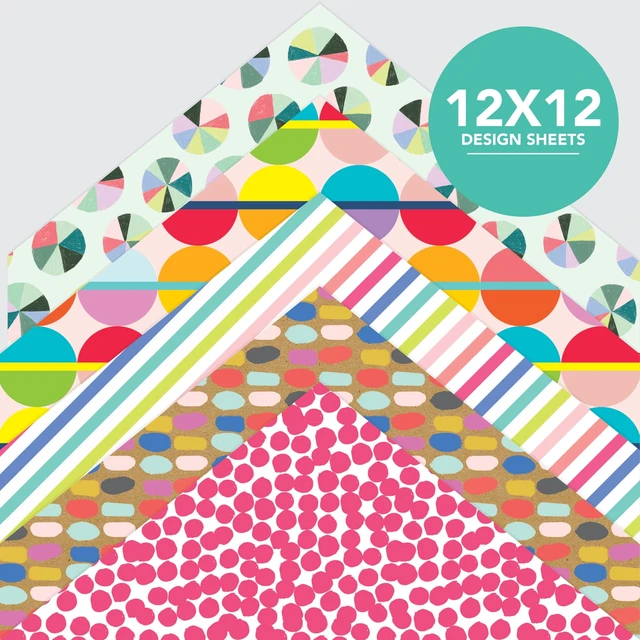 Alt view image 6 of 7 - Roobee by Mara Mi Multicolor Bright & Bold Paper Pad, 50 Sheets, 25 Designs