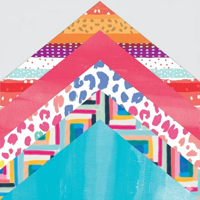 Alt view image 7 of 7 - Roobee by Mara Mi Multicolor Bright & Bold Paper Pad, 50 Sheets, 25 Designs
