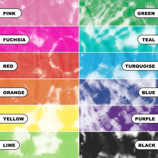 Alt view image 3 of 6 - Create Basics Tie Dye Party Tub with 18 Pre-Filled Bottles, Dye Refill Packs and Accessories