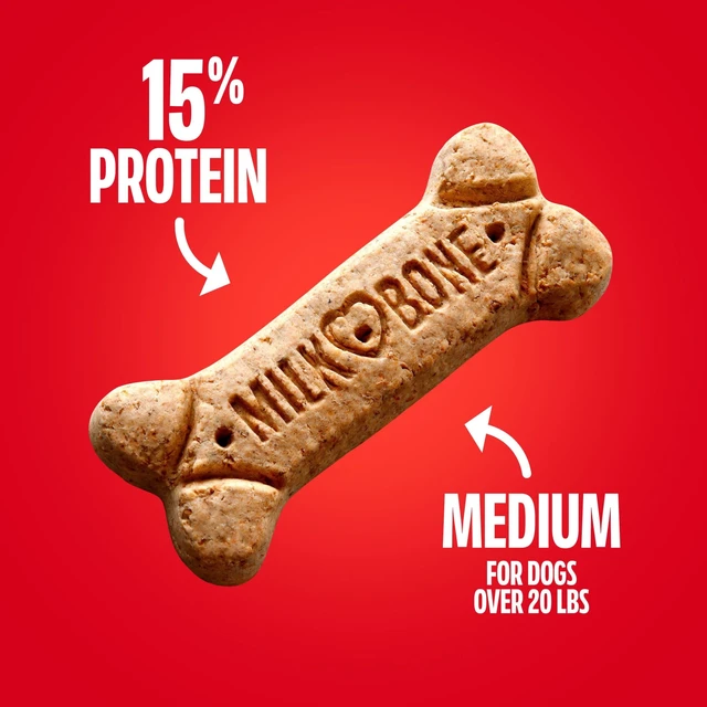 Alt view image 5 of 6 - Milk Bone Crunchy Medium Dog Treats, 10 Lb. Box, Original Beef Flavor