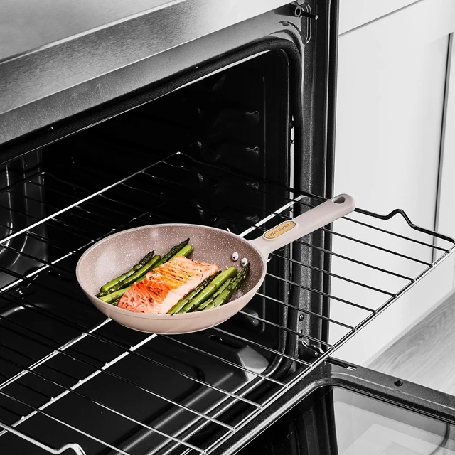 Alt view image 2 of 6 - Thyme & Table 8 in Ceramic Nonstick Fry Pan, Taupe & Gold