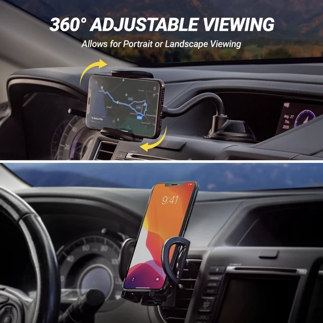 Alt view image 6 of 6 - Scosche IHW10-SP1 4-in-1 StickGrip Suction Cup Car Phone Mount, Vent, Dashboard, Windshield, Black
