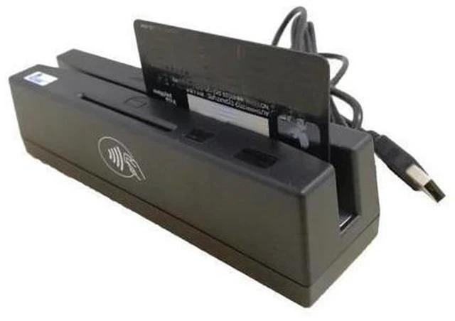 Alt view image 4 of 7 - 4-in-1 Multi Card Reader Magnetic Stripe Credit Card EMV IC Chip RFID PSAM Reader Writer Digital Memory Card Reader
