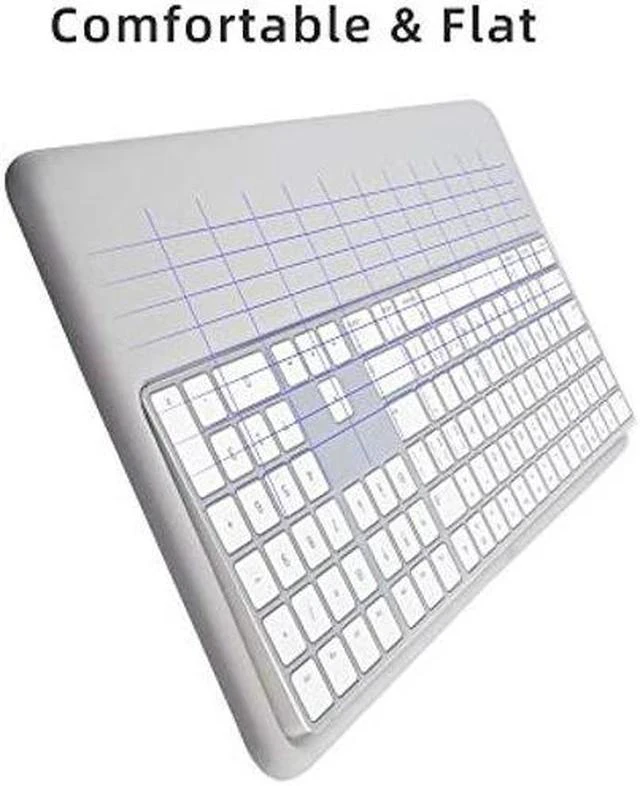 Alt view image 4 of 5 - Wrist Rest Ergonomic Keyboard Stand Compatible with Wireless Magic Keyboard 2 with Numeric Keypad (Gray Silicone)