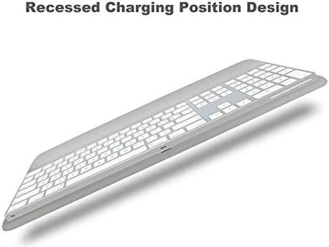 Alt view image 5 of 5 - Wrist Rest Ergonomic Keyboard Stand Compatible with Wireless Magic Keyboard 2 with Numeric Keypad (Gray Silicone)