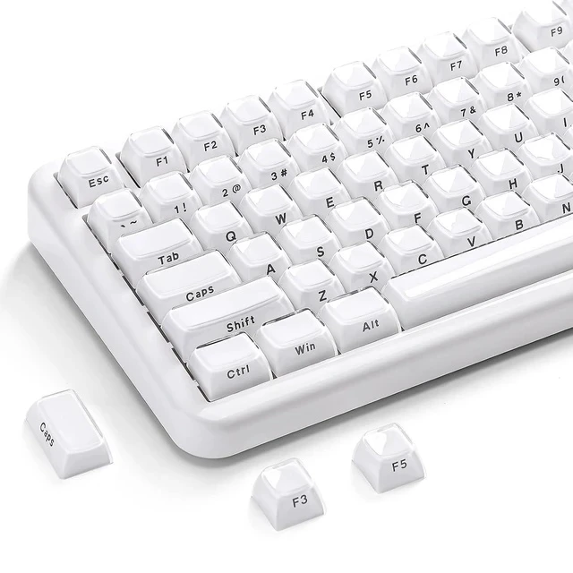 Alt view image 2 of 2 - Jelly PBT Keycap Set,113 Keys Custom Keycap with Keycap Puller,Laser Etching OEM Profile Keycap Comp