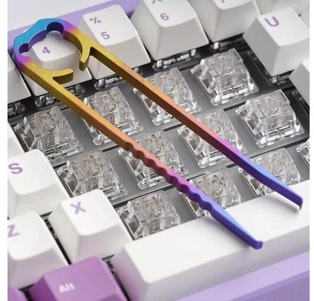 Alt view image 4 of 5 - OOCTPK Chilkey WS Titanium Switch Puller for Mechanical Keyboard Switches Prism, Key Remover for Replacement Mechanical Gaming Keyboard, Keyboard Switch Tester Tool for Removing Mechanical Keyboard
