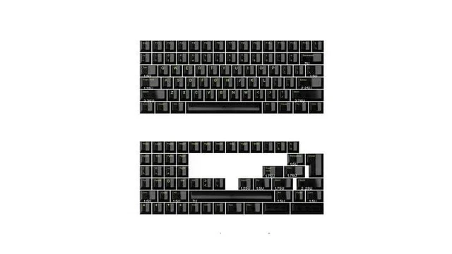 Alt view image 3 of 4 - Dark Glacier Keyboard Custom keycaps Set Transparent ICY Sensation Supports Various Layouts 60%, 65%, 75%, VA68, 80%(only Standard Layout R4 1.5U is Supported) (Green)