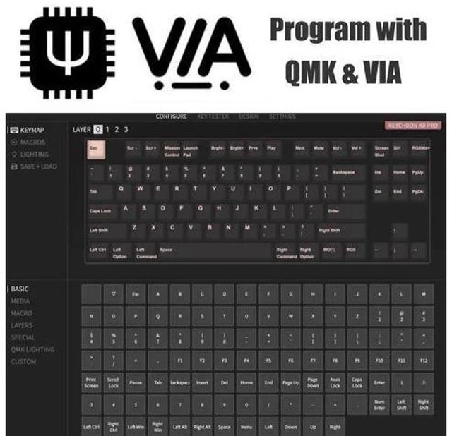 Alt view image 5 of 6 - Zell K8 Pro Qmk/Via Wireless Mechanical Keyboard, Hot-Swappable Tkl Custom Programmable Macro Wired Keyboard With Gateron G Pro Blue Switch, Rgb Backlit, Pbt Keycaps For Mac Windows Linux