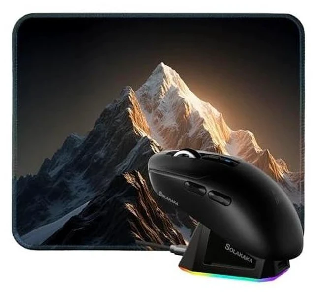 Alt view image 2 of 2 - SM820 Wireless Mouse and Mouse Pad Combo (SM820 Black)