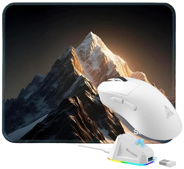 Alt view image 2 of 2 - SM822 Wireless Mouse and Mouse Pad Combo (SM822 White)