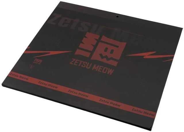 Alt view image 7 of 7 - ZETSUMEOW JUE 2.0 XL Anime Gaming Mouse Pad, Micro-Woven Speed Surface, Japan-Made SlimFlex XSOFT Base, 490×420×4mm, Anime Art, Stitched Edges (White)