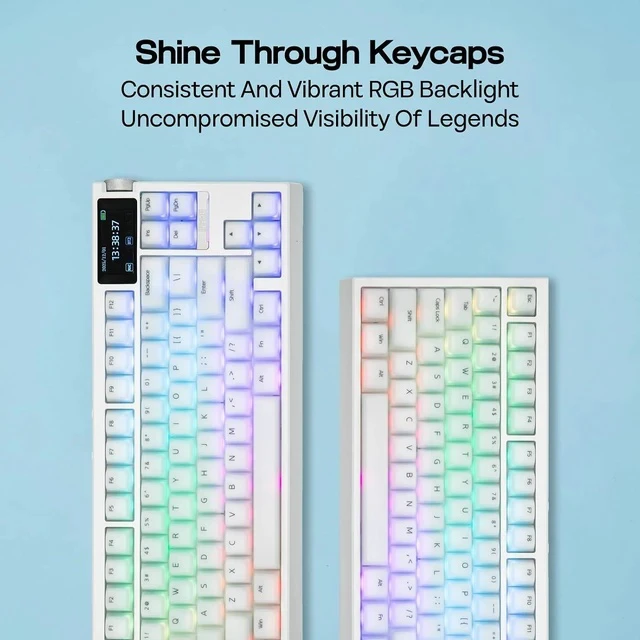 Alt view image 4 of 7 - AegisSil Keycap Set, Silicone Material, Cherry Profile, 113 Keys, 65%/75%/96%/Full Size, Custom Keyboard Keycaps Set for Cherry MX, Kailh, Outemu, Gateron Mechanical Gaming Keyboard (White)