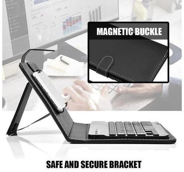 Alt view image 4 of 5 - VBESTLIFE Bluetooth Keyboard Sleeve, Universal Bluetooth Keyboard Sleeve with Stand Compatible with 4.5''-6.8'' Cellphone for Android, for and for iOS Phones(Black)