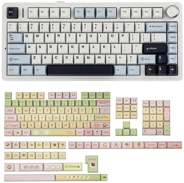 Main image of Aula F75 PRO 75% Gaming Keyboard with KiiBOOM x Ydmochi Sweet Dango Dream Keycap Set