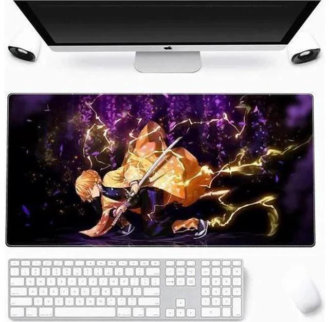 Alt view image 2 of 6 - Large Mouse Pad, Extended Gaming Mousepad Non-Slip Base Keyboard Pad,Desk Mat 900x400mm, Anime Mouse Pad 900x400mm