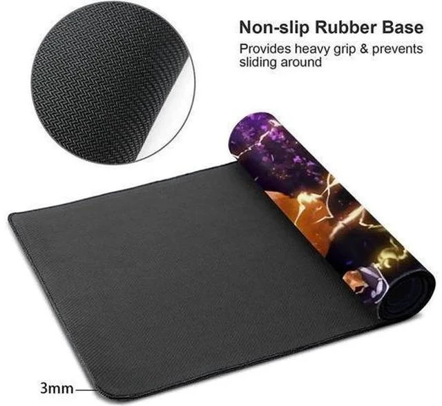 Alt view image 3 of 6 - Large Mouse Pad, Extended Gaming Mousepad Non-Slip Base Keyboard Pad,Desk Mat 900x400mm, Anime Mouse Pad 900x400mm