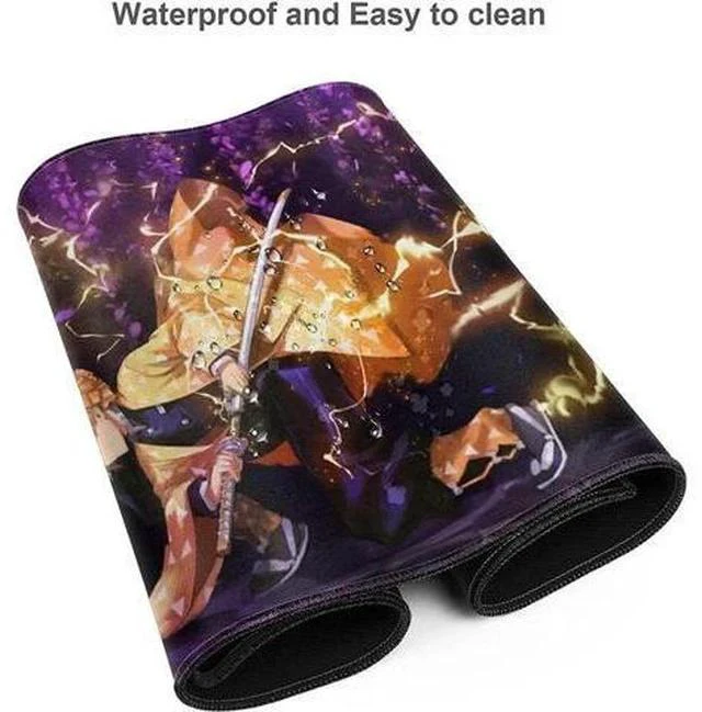 Alt view image 4 of 6 - Large Mouse Pad, Extended Gaming Mousepad Non-Slip Base Keyboard Pad,Desk Mat 900x400mm, Anime Mouse Pad 900x400mm