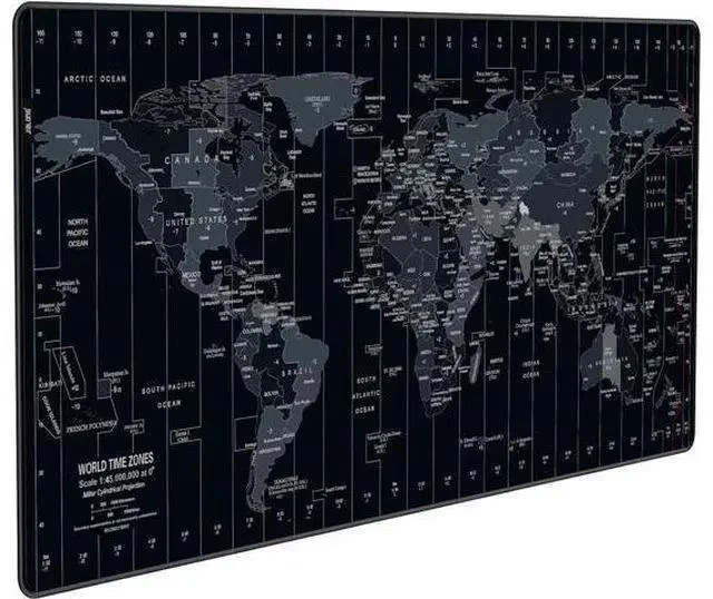 Main image of Large Gaming Mouse Pad Extended Desk Mat XXL Mousepad with Non-Slip Keyboard Pad for Office Laptop Computer and PC - 35.4 x 15.7 inches World Map