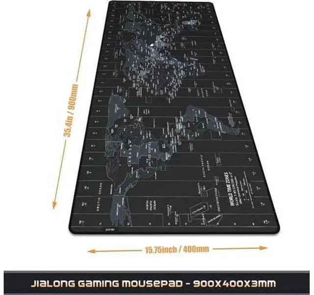 Alt view image 2 of 7 - Large Gaming Mouse Pad Extended Desk Mat XXL Mousepad with Non-Slip Keyboard Pad for Office Laptop Computer and PC - 35.4 x 15.7 inches World Map