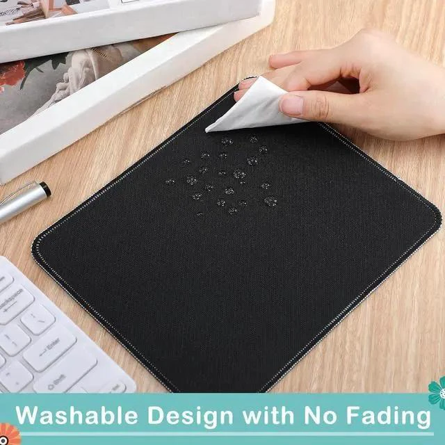 Alt view image 5 of 6 - 12 Pcs Inspirational Mouse Pad Bulk Fun Floral Mouse Pad with Motivational Quotes Square Non Slip Rubber Mousepad for Desk Office Home Laptop Computer