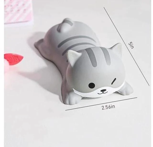 Alt view image 3 of 6 - Cute Wrist Rest Support for Mouse Keyboard Computer Elbow Pad Arm Rest for Desk Ergonomic Kawaii Office Supplies Slow Rising PU Mouse Pad Cat