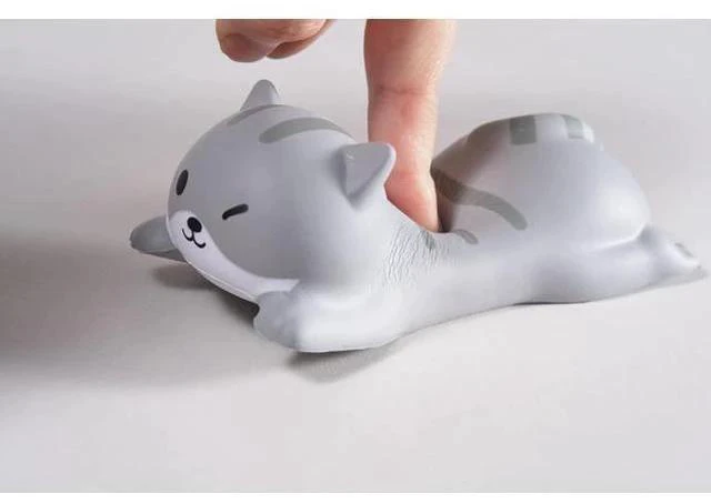 Alt view image 5 of 6 - Cute Wrist Rest Support for Mouse Keyboard Computer Elbow Pad Arm Rest for Desk Ergonomic Kawaii Office Supplies Slow Rising PU Mouse Pad Cat