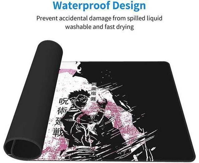Alt view image 4 of 7 - Large Anime Mouse Pad for Desk Gaming Mousepad Computer Non-Slip Long Mouse Mat 15.8x29.5 in