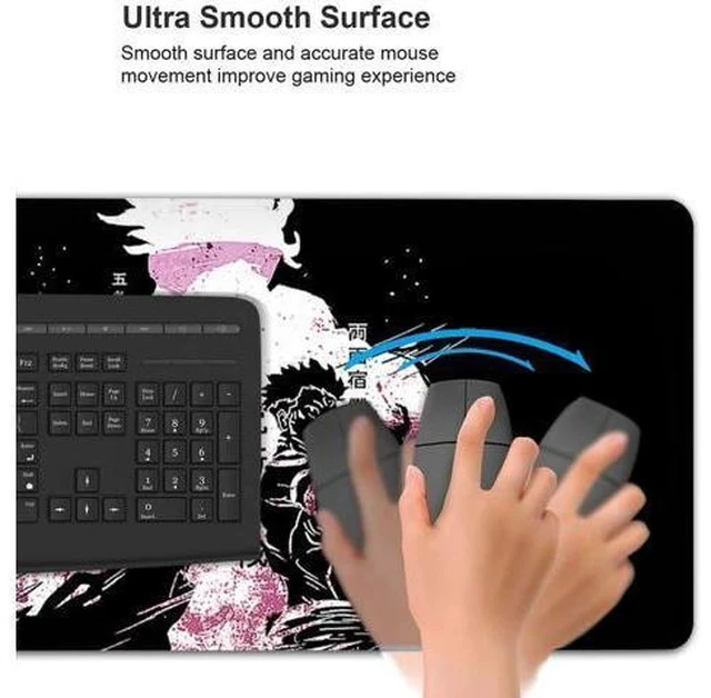 Alt view image 7 of 7 - Large Anime Mouse Pad for Desk Gaming Mousepad Computer Non-Slip Long Mouse Mat 15.8x29.5 in