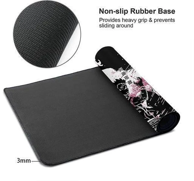 Alt view image 6 of 7 - Large Anime Mouse Pad for Desk Gaming Mousepad Computer Non-Slip Long Mouse Mat 15.8x29.5 in