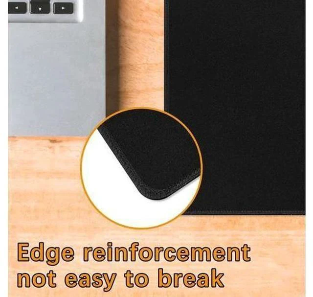 Alt view image 6 of 6 - 12 Pack Black Mouse pad Bulk with Stitched Edge 10.2x8.3inches 3mm Thickness Premium Textured Non-Slip Rubber Base Mouse pad Black Washable Gaming Mouse Pad Pack for Office and Home