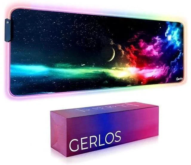 Main image of RGB Large Gaming Mouse Pad Extended Soft LED Mouse Pad Non-Slip Rubber Base Water Resist Keyboard Pad Computer Mousepad 31.5×11.8 inches