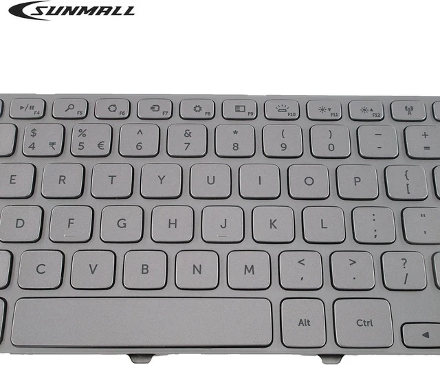 Alt view image 2 of 4 - New Laptop Keyboard with Frame and Backlit Compatible with Dell Inspiron 15 7000 7537 P36F Series Silver US Layout