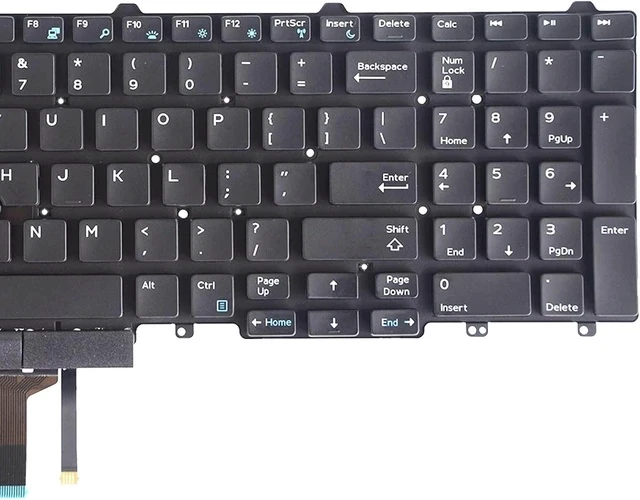 Alt view image 4 of 4 - Replacement Keyboard with Backlit and Trackpoint Compatible with Dell Latitude E5550 E5570 E5580 E5590 E5591 5550 5570 5580 5590 5591,Precision 3510 3520 7510 7520 7710 7720